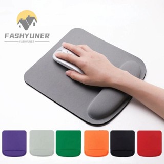 Bàn di chuột văn phòng chơi game FASHYUNER, Phụ kiện văn phòng Miếng đệm chuột tựa cổ tay xốp dày, Tấm lót chuột để bàn EVA màu trơn