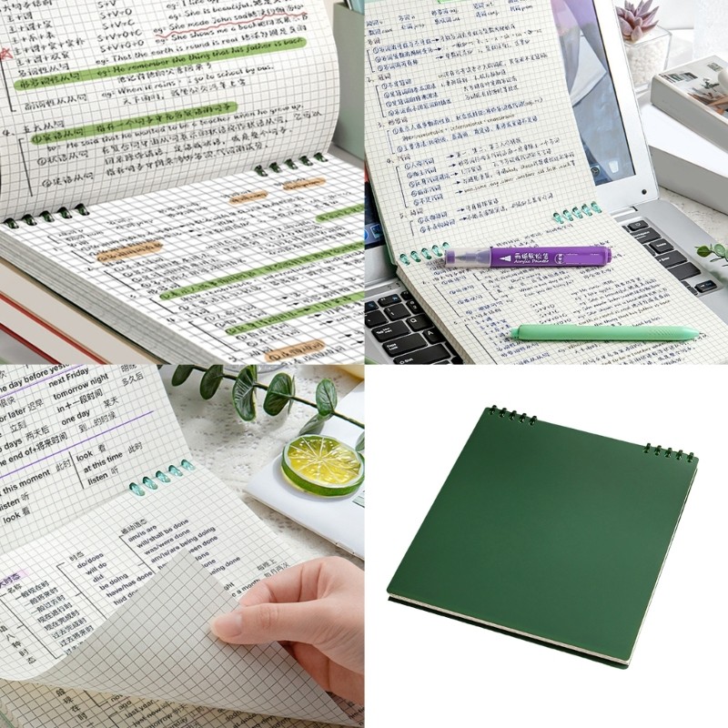 Fir Loose Leaf Viết Notebook Flip Notepad Grid Notebook Nhật ký Notebook Notebook Notebook Notebook 