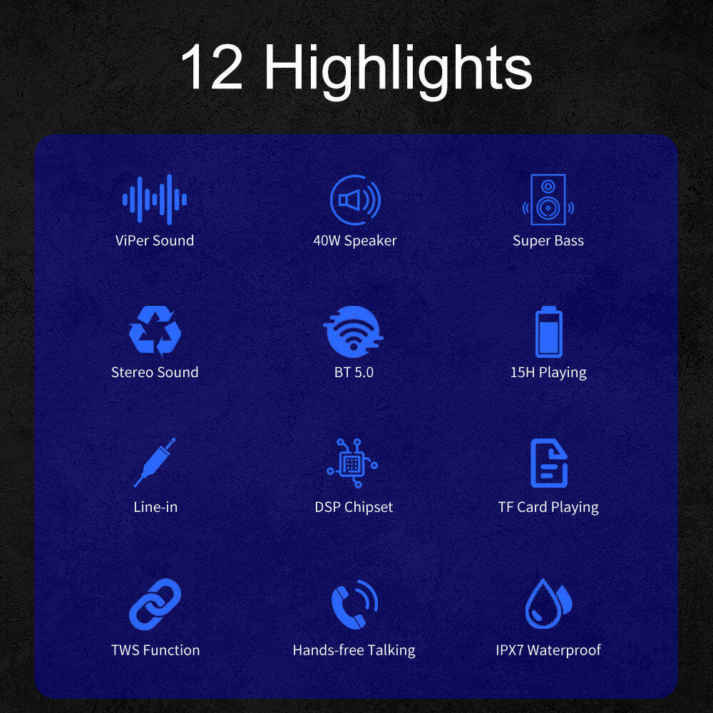 Xdobo 1983 formal outdoor Bluetooth speaker 40W authentic proof nướcloa Bluetooth Bluetooth speaker 