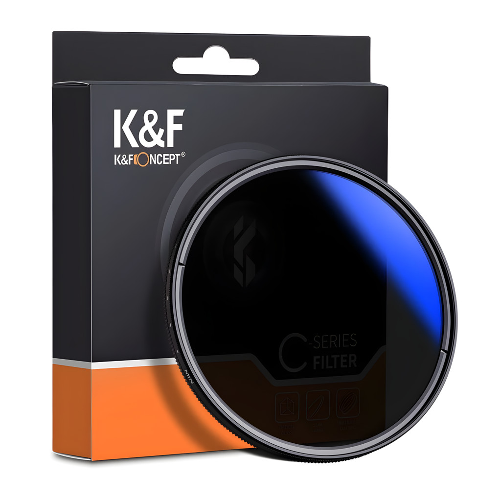 K & F Concept Nano-C Blue Coating Variable ND2-ND400 Bộ lọc ống kính mật độ trung tính (37mm - 82mm)