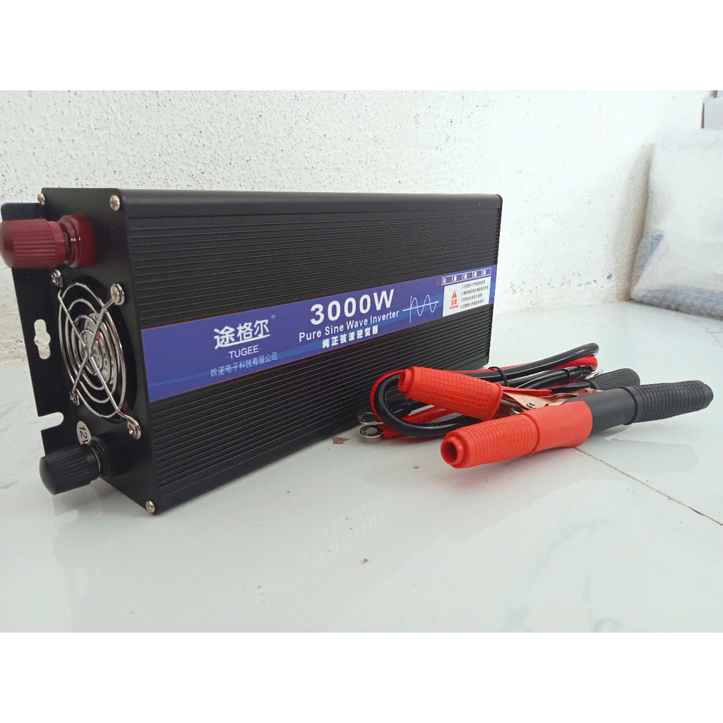 INVERTER 3000W SIN CHUẨN - 12v-220v Máy chuyển đổi điện-Bộ đổi nguồn sin chuẩn 3000W  TUGEE 12v