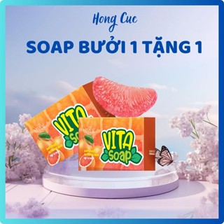 (Mua1 tặng 1) Soap bưởi VITA - Tẩy tbc da mặt, mờ thâm, sáng da Le'peau 85gr
