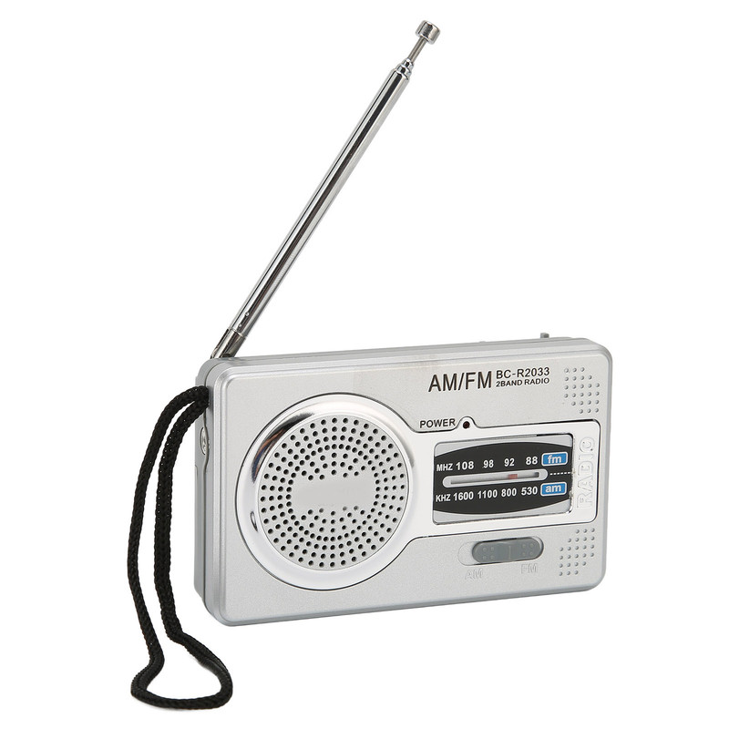 Pocket Radio AM FM Di Động Transistor Radio Hoạt Động Bằng Pin Nhỏ Gọn