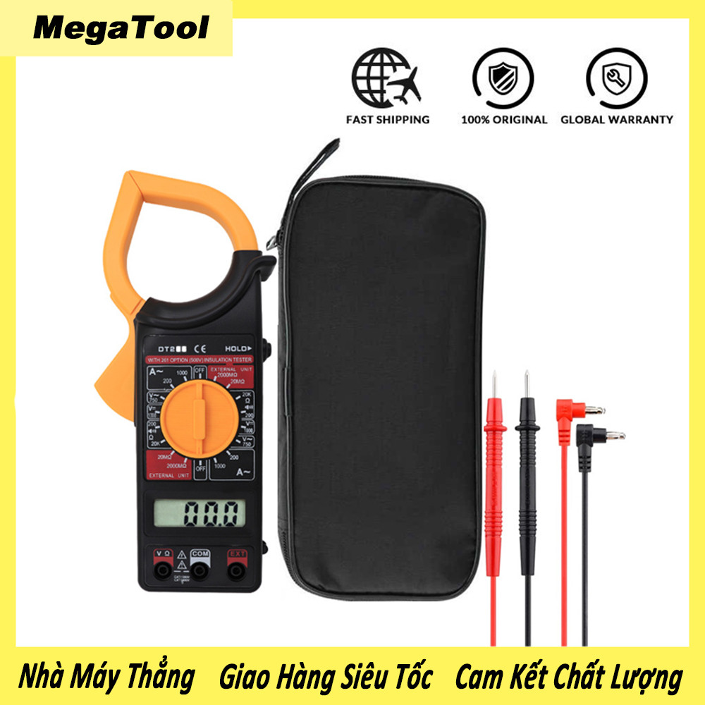 【Đa Năng】Ampe Kìm DT266 | Đo Dòng Điện, Điện Áp, Điện Trở, Tần Số, Nhiệt Độ | Chính Hãng