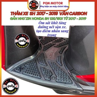 Thảm Để Chân Sh 2017 - 2019, Sh 2012 - 2016, Sh 125/150i Vân Carbon Chính Hãng Aristar