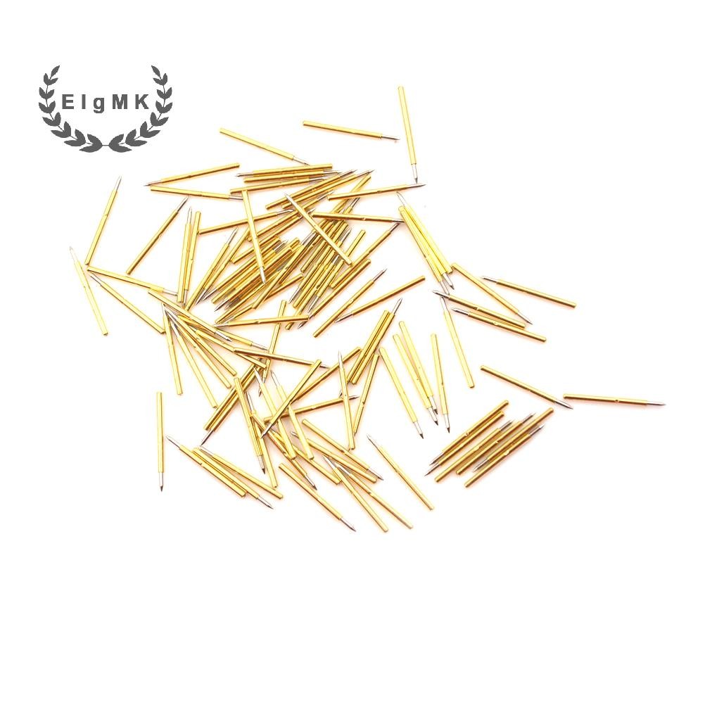 [ElgMK] 100 chiếc P75-B1 Dia 1.0mm Cusp Spear Spring Loaded Test Probes Pogo Pins tool [MỚI]