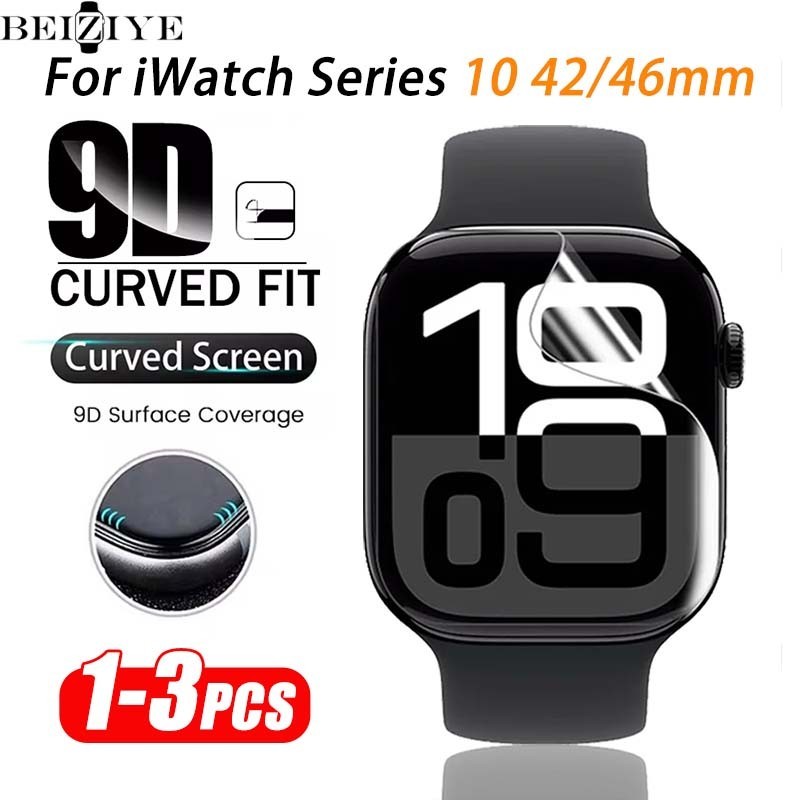 Hydrogel Phim Cho iWatch Series 10 42mm 46mm Đồng Hồ Thông Minh Phụ Kiện Mềm Bảo Vệ Màn Hình Cho iWa