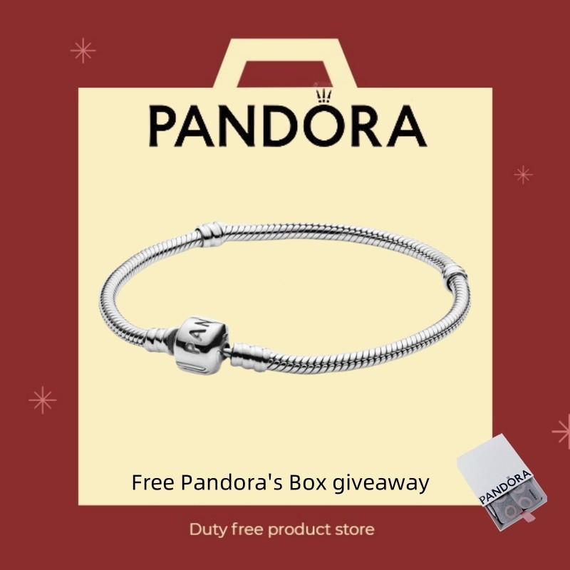 Dây Xích Rắn Vòng Tay Pandora 925 Bạc, Trang Sức Tinh Tế Cho Cặp Đôi