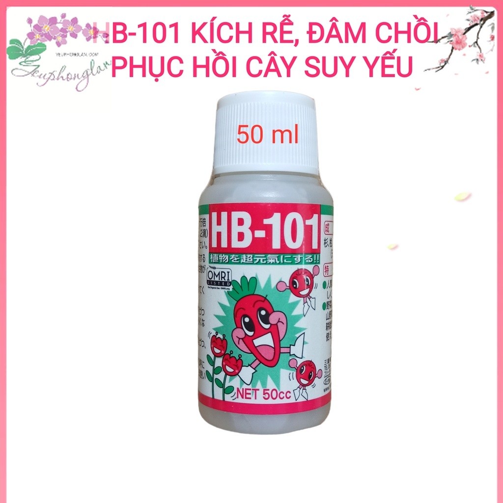 HB - 101 lọ 50ml Siêu kích rễ,đâm chồi, phục hồi cây yếu, cứu cây suy. Siêu tăng trưởng cây trồng