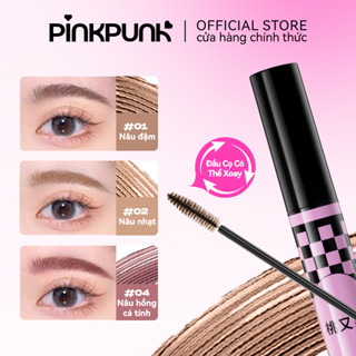 PinkPunk Mascara Gel Lông Mày Chuốt Lông Mày Màu Lông Mày Tint Chống Thấm Nước 24H 4 Màu Không Lem Dễ Dùng Cho Người Mới Nhìn Lông Mày Hoang Dã
