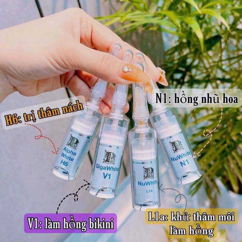 Kem Nuwhite N1 Làm Hồng Nhũ Hoa, Hồng Bikini V1, Khử Thâm H6, Hồng Môi L1A Chính Hãng 5ml