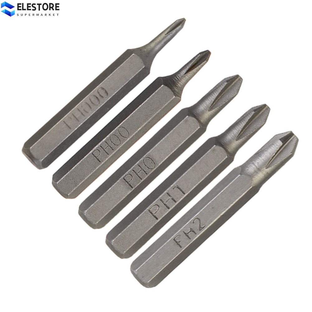 [Elecst] Mũi tuốc nơ vít chéo H4 × 28mm PH0000 PH000 PH00 PH0 PH1 PH2 4mm Chuôi lục giác