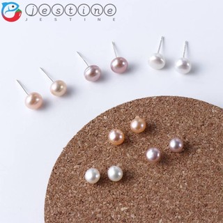 Bông tai đinh tán JESTINE Hàng ngày Tính khí ngọt ngào Tiệc nữ Thiết kế thời trang đơn giản