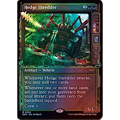 Magic the Gathering - Duskmourn: House of Horror - Hedge Shredder (Showcase) FOIL