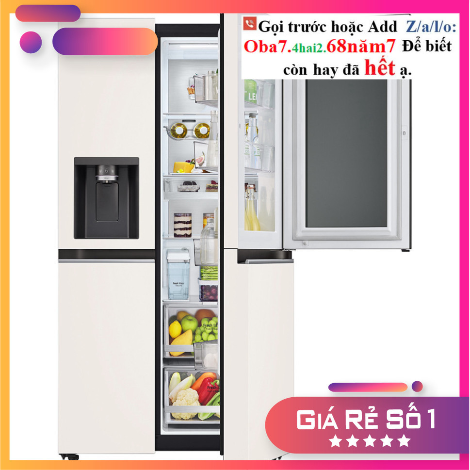 GR-X257BG - Tủ lạnh LG Inverter 635 - Bảo Hành Chính Hãng - Giao Miễn Phí