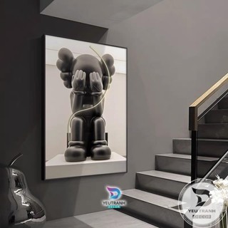 T50 Tranh gấu bearbrick kaw decor phòng ngủ Game PC treo tường trang trí phòng khách trọ phông nền chụp ảnh live shop