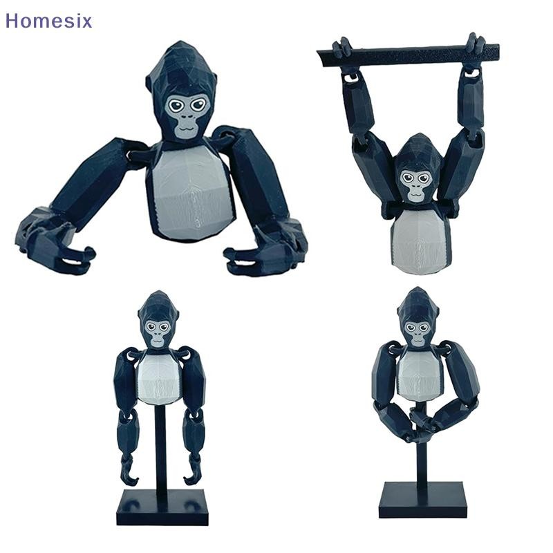 Homesix Gorilla Tag Monke 3D Pring Doll Đồ chơi động vật hoạt hình Sinh nhật Quà tặng Giáng sinh cho