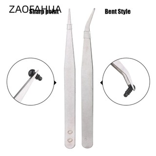 Zaofahua 1 / 3 / 5 / 10 Nhíp Inox Chất Lượng Cao Cây Cá Màu Bạc Kìm Dụng Cụ