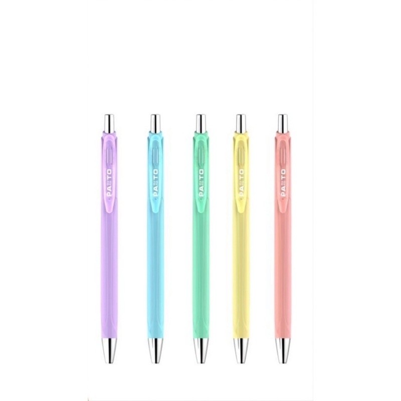 [ BÁN VĨ 5 CÂY ] Bút bi bấm Thiên Long màu Pastel GELB015 GEL-B015 GEL B015 PAZTO mực xanh