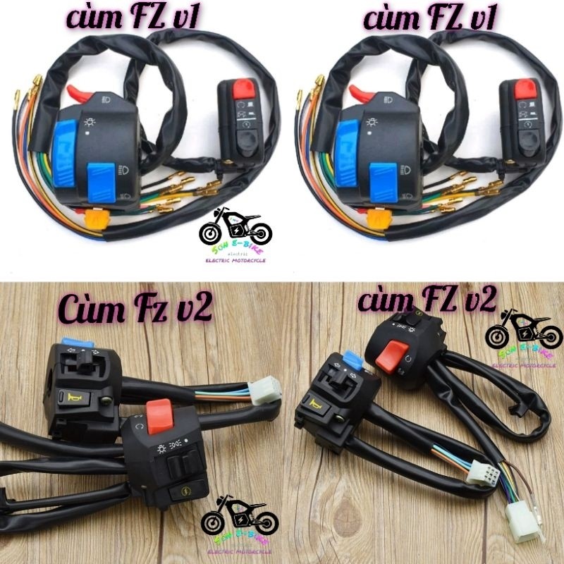 Cùm công tắc FZ V1,V2 dành cho mọi loại xe(giá 1 đôi)