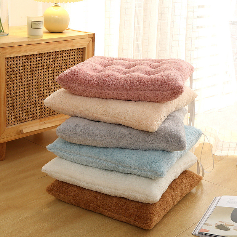 Plush Cushion Home Dining Chair Seat Cushion Thickened Warm Office Student Chair Cushion YSQH