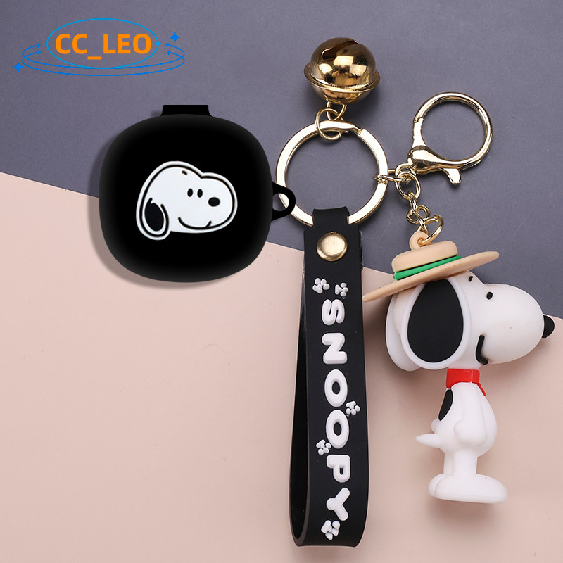 for Baseus Bass BD1 Case Silicone Soft Case Cartoon Cute Bear Keychain Pendant Suitable for Baseus B