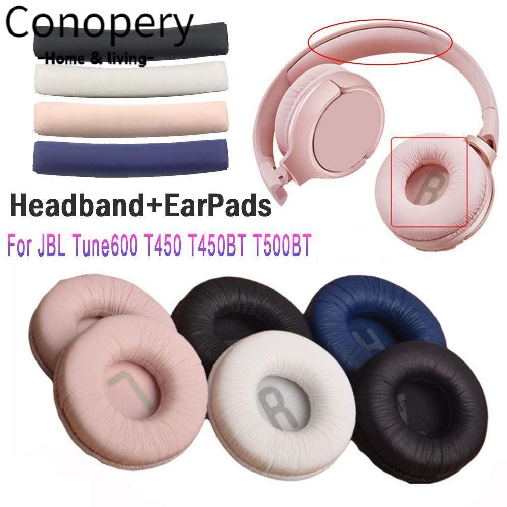 Conopery 1 Cặp Phụ Kiện Tai Nghe Da Protein Thay Thế Đệm Cho Tune600 T450 T450BT T500BT JR300BT
