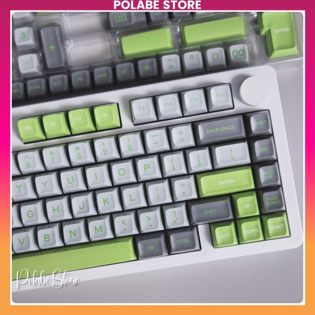 Keycap Lime Bàn Phím Cơ - Keycap ABS Double Shot SA Profile 60 65 75 TKL Gaming Polabe
