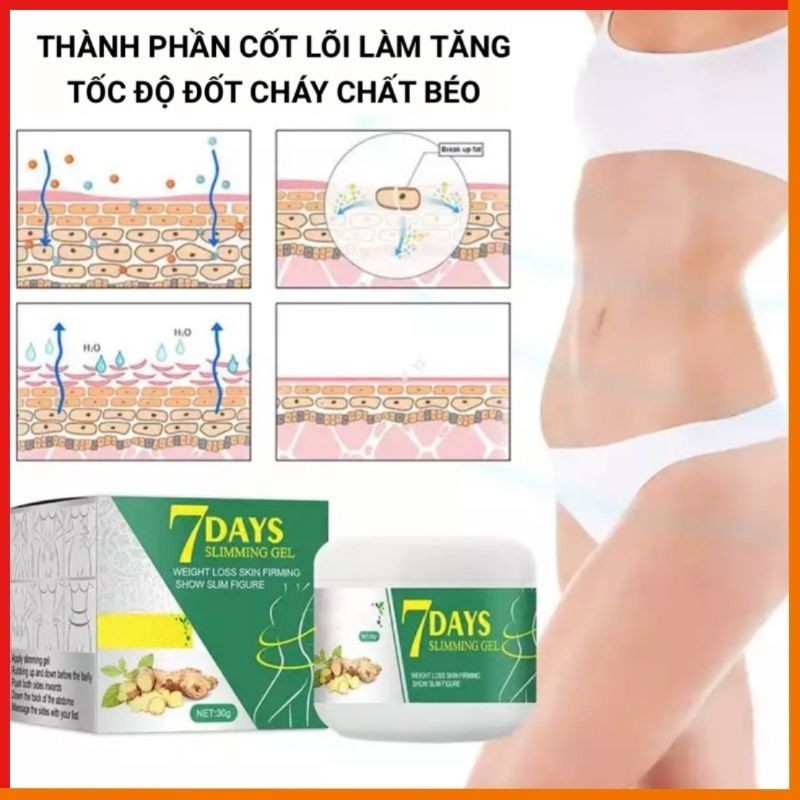 Kem 7 Days, Kem 7Days hỗ trợ giảm mỡ, trắng da - hatastore