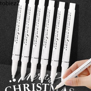 Bút có độ bóng cao TOBIEMI, Mực lưu trữ Bút kẻ sọc mịn Bút đánh dấu nghệ thuật, Bút mực chống thấm nước Bút lót móc mực trắng 0,8MM Tranh trắng Bút Graffiti Vẽ minh họa