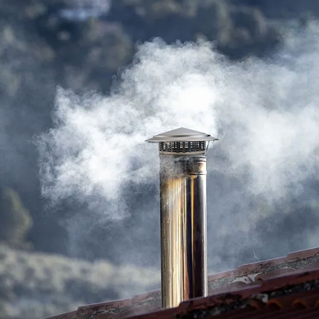 250mm / 300mm Lò Sưởi Chimney Nón Mái Bò Kim Loại Top Nón Flue Mũ Mưa Bao Thương Hiệu Mới Và