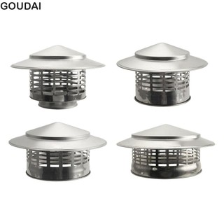 Goudai Lò Sưởi Chimney Mũ 75-200mm Tường Bên Ngoài Ống Mưa Nắp Ống Thông Gió