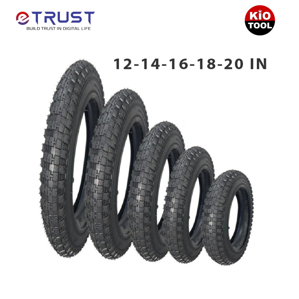 Săm lốp xe đạp trẻ em Kiotool đủ cỡ 12 14 16 18 20 in