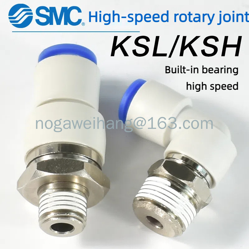 Khớp quay tốc độ cao SMC 360° KSH / KSL04 / 06 / 08 / 10 / 12-M5 / M6 / 01 / 02 / 03 / 04S Khớp quay
