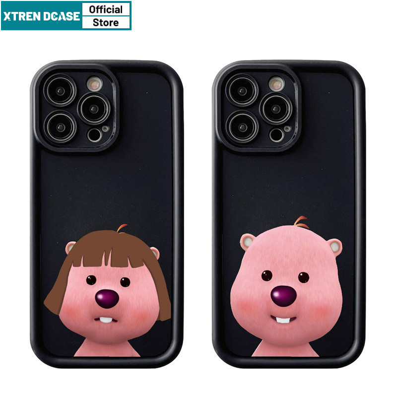Xtrendcase Ngộ nghĩnh Vỏ Dễ Thương Họa Tiết Loopy Ốp lưng Iphone 16 15 14 13 12 11 Pro Max IP 7 8 Pl