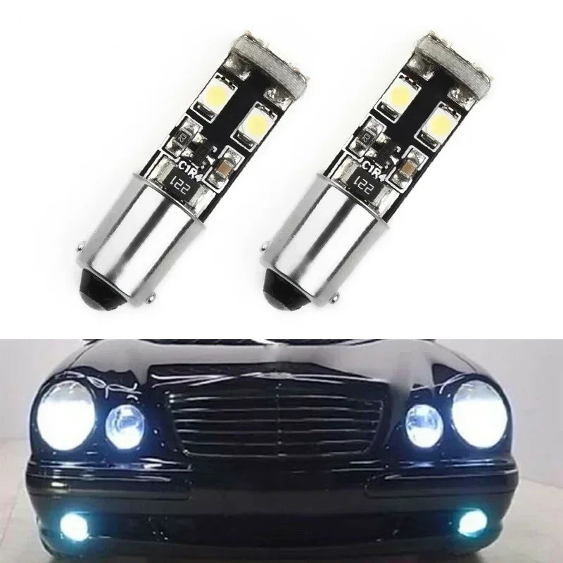 5x W210 Xe Ô Tô LED Canbus Không Lỗi Đèn LED Đỗ Xe Bóng Đèn Cho Xe Mercedes-Benz W210 E55 BA9S H6w N
