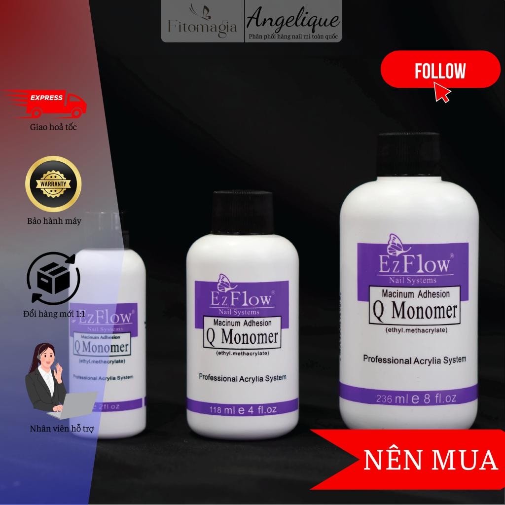 Nước hỗ trợ đắp hoa nổi,đắp móng bột làm móng hiệu Ezflow