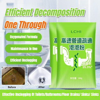 ⚡💧Bột bong bóng nạo vét ống nhanh /Bột bong bóng khử mùi và chống tắc nghẽn nhanh /Chất hòa tan cống