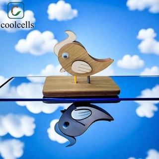 Chuông cửa gõ kiến COOLCELLS, Máy gõ kiến khắc gỗ nguyên khối, Quà tặng chuông cửa thủ công bằng gỗ sáng tạo