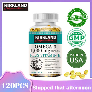  Bổ sung dầu cá KIRKLAND Omega 3 1000 mg - 600 EPA và 400 DHA hỗ trợ phát triển trí não và điều hòa lipid máu 