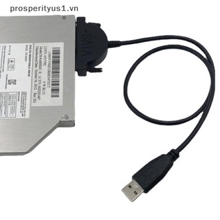 [Prosperityus1] Hot 1 Cái USB 2.0 Sang Mini Sata II 7 + 6 13Pin Adapter Cho Notebook CD / DVD ROM Slimline Drive Chuyển Đổi Ốc Vít Cáp Phong Cách Ổn Định [VN]