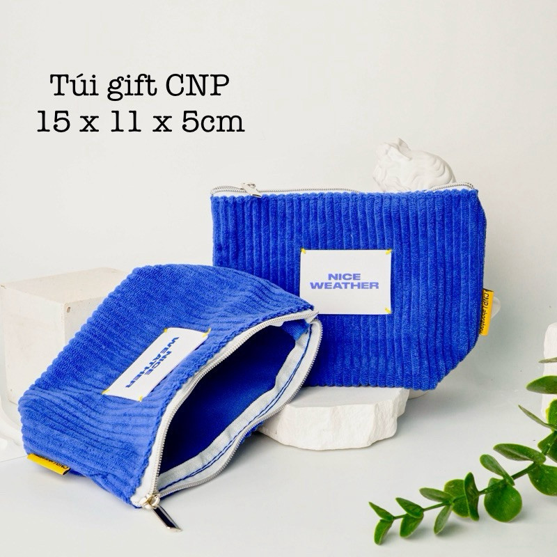 [Gift] Túi đựng mỹ phẩm - Túi CNP Xanh