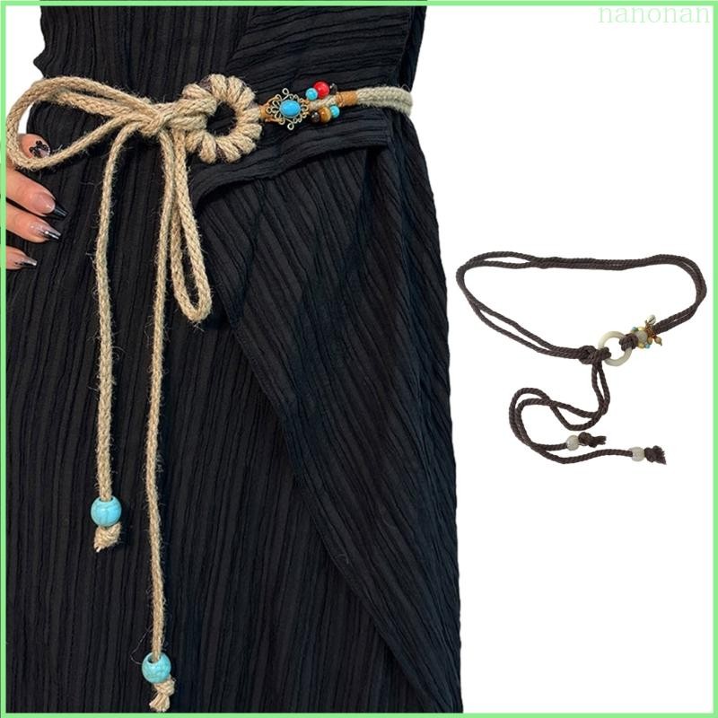 Bohemian Handmade Braided Waist Rope for Women Multi-type Ladies Dress Belt