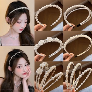  Băng đô bờm cài tóc ngọc trai đính đá phong cách Hàn Quốc AAA iLita mấn áo dài tết cô dâu cho nữ tiểu thư đẹp sang trọng 