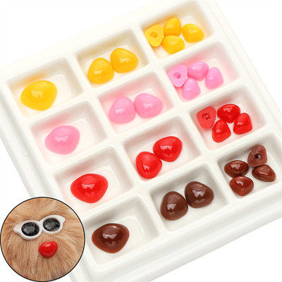 50-100 Cái / túi Acrylic đáy phẳng hình tam giác mũi búp bê để làm búp bê DIY, sửa chữa búp bê