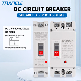 Vỏ đúc năng lượng mặt trời Bộ ngắt mạch DC MCCB Bảo vệ quá tải Bộ cách ly pin PV quang điện năng lượng mặt trời
