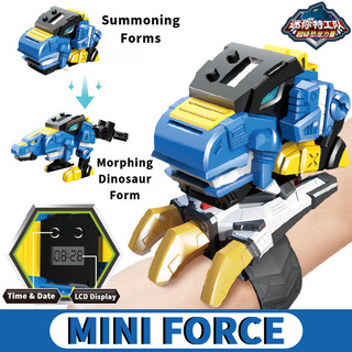 Miniforce Mini Agent X Đồng Hồ Mecha Robot Khủng Long Đồng Hồ Đồ Chơi Volt Max Lucy Sammy Biến Áp KidsToy Bé Trai Đồ Chơi