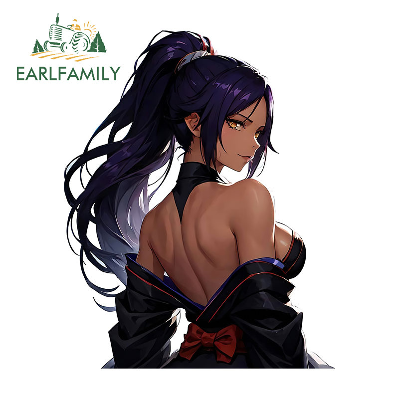 EARLFAMILY 13cm Bleach Yoruichi Shihoin Anime Beauty Car Sticker Xe Máy Đề Can Chống Thấm Nước Thích