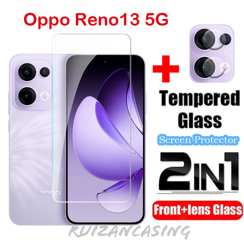 Oppo Reno13 5G Full Cover Kính Cường Lực Bảo Vệ Màn Hình Trước/Sau/Camera Cho Oppo Reno 13 Reno13F 2