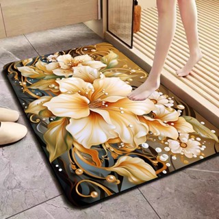 Thảm Trải Sàn Hoa Văn Sang Trọng - Phòng Ngủ, Phòng Khách, Chống Trơn, Dễ Vệ Sinh